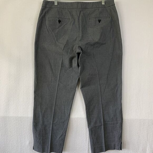 Talbots Heritage Pants Women 12 Chino Casual Business Cropped Corpcore Polka Dot - Picture 2 of 9